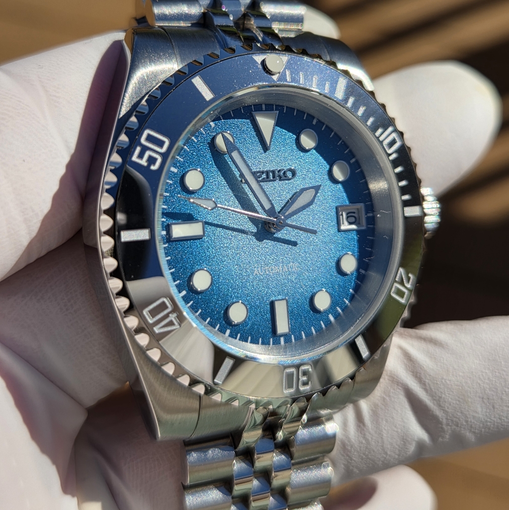 New Custom 40mm Seikomod Automatic Watch Dive Watch